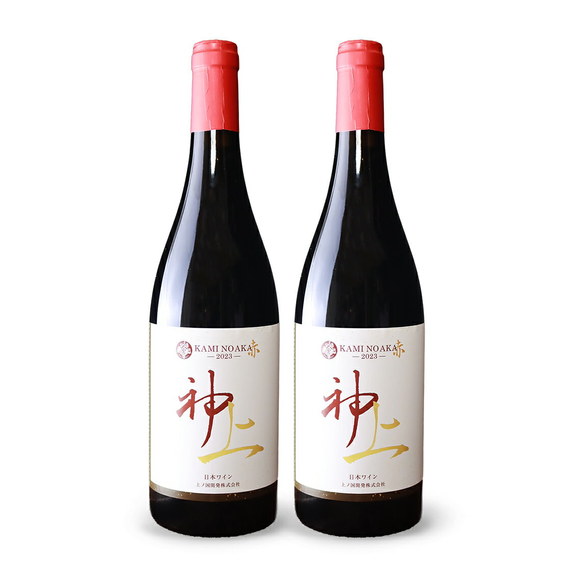 【ふるさと納税】北海道　上ノ国ワイナリー　上の赤　2023　750ml　2本 　やや辛口　北海道ワイン　WINE　家飲み　お祝い　おうちディナー　お酒　パーティー　高級　赤ワイン