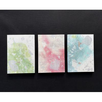 ふるさと納税 中野市 箔アートプレート　2Lサイズ3枚選-1