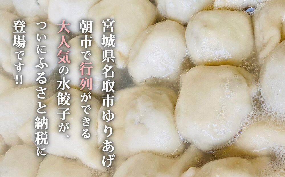 「元祖 ゆりあげ水餃子」 20個入り×2箱 ゆりあげ港朝市名物 [中華料理「豊華」の大人気の水餃子]