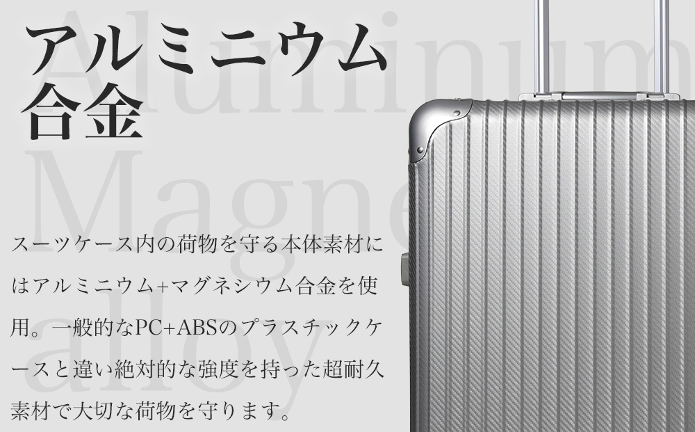 [PROEVO] アルミスーツケース フレームキャリー 受託手荷物対