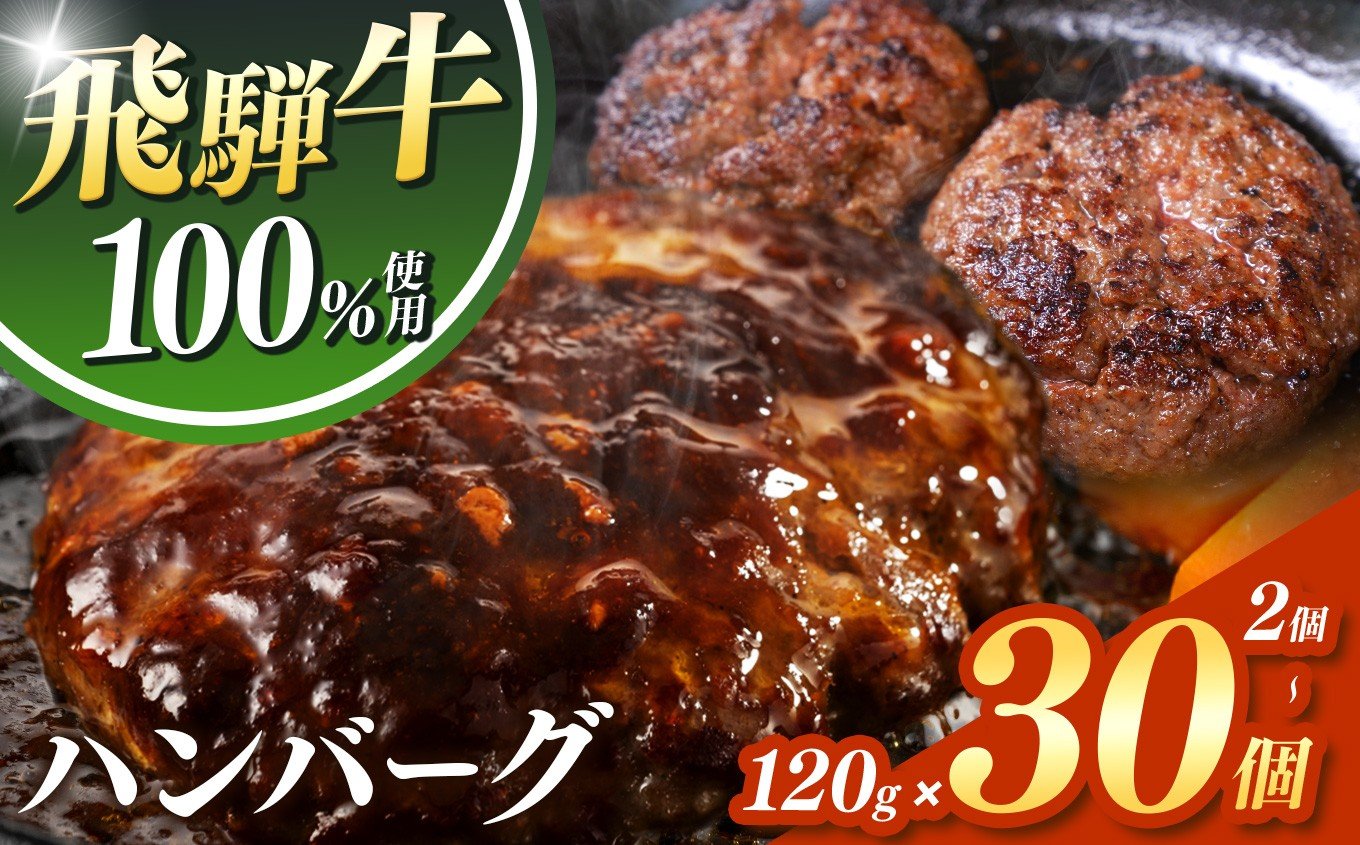 
            飛騨牛 100% ハンバーグ 120g 【 選べる 個数 】| 冷凍 牛肉 和牛 国産 国産牛 岐阜 北方町 ハンバーグ 肉 お肉 肉汁 うまみ うま味 旨味
          