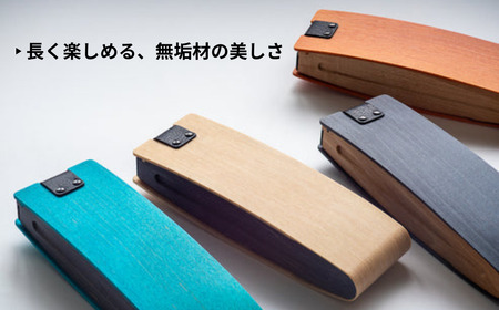 カエデ無垢材 曲げ木眼鏡ケース（マルチ型）バーミリオン ストーリオ/メガネケース メガネケース メガネケース メガネケース