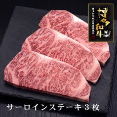 【A5,4等級】博多和牛サーロインステーキ　200g×3枚(直方市)