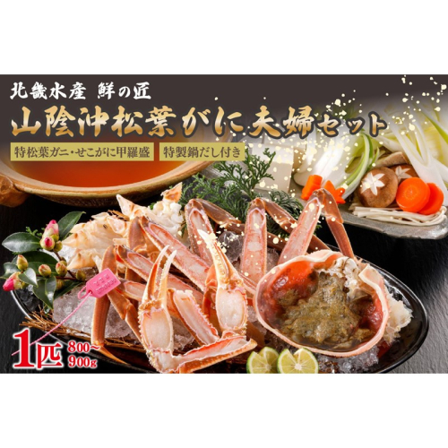 【山陰沖松葉がに大サイズ使用・松葉がに鍋セット＆せこがに甲羅盛り２個】自家製鍋だし付き（1月～3月発送）／北畿水産