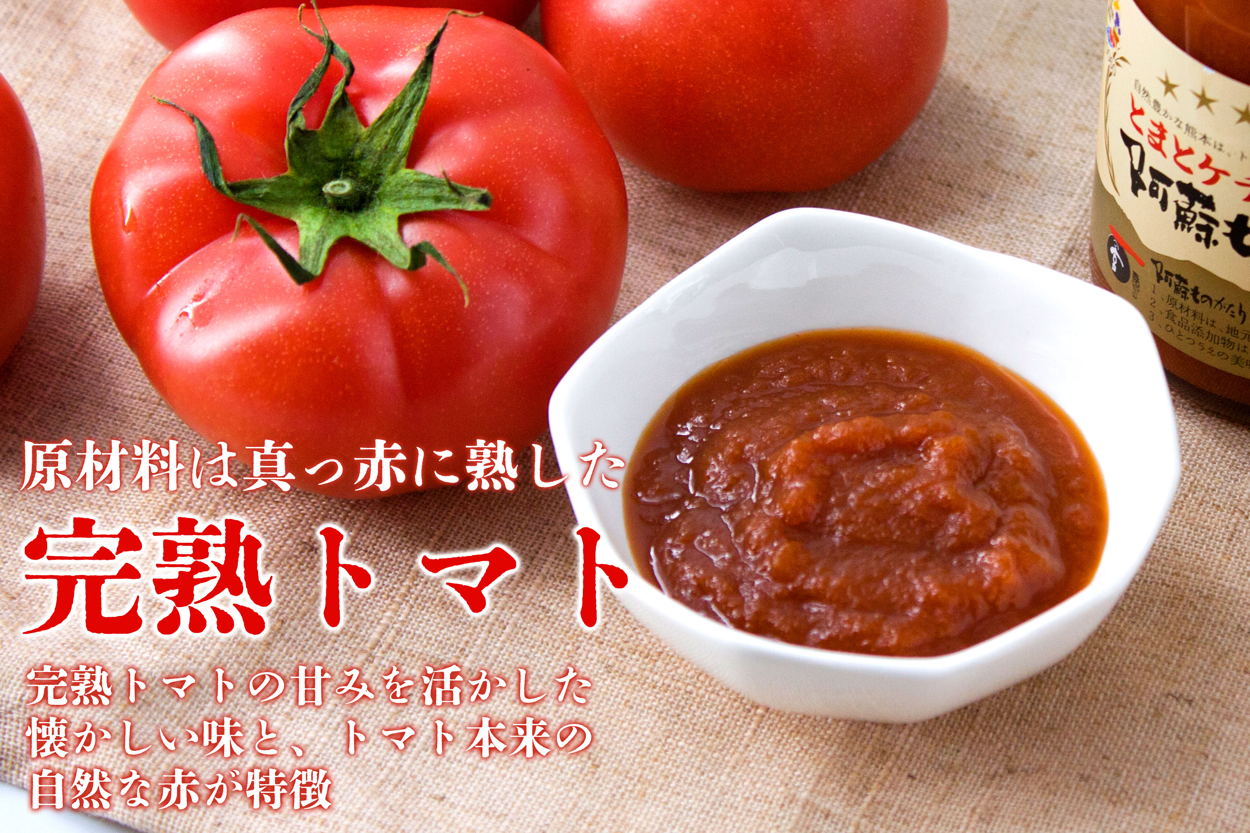 【JALふるさと納税限定】ひばり工房のベーコンブロックと阿蘇ものがたりトマトケチャップのセット　 厚切り　完熟　無添加　減農薬野菜使用　手作り　スモーク　万能トマト調味料　熊本県産　阿蘇の食材　  家