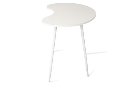 【＆FREL】FS ビーンズテーブル 先端色 4色 幅92cm 奥行60cm 高さ 72cm インテリア 家具 机 1人用テーブル かわいらしい ワークデスク リビング学習机 作業台 疲れにくい 耐久性  ホワイトウッド ※離島への配送不可