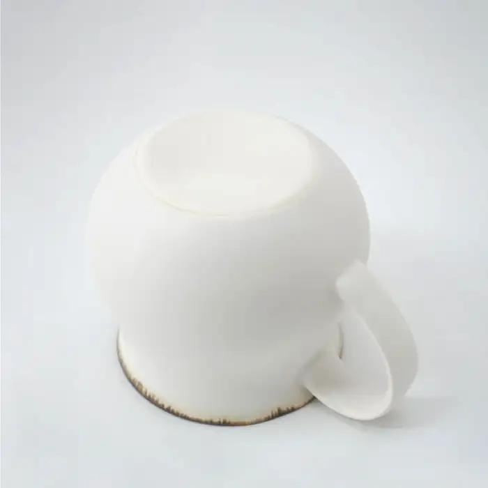 【波佐見焼】Folk Design 渕錆白マット ペア アロママグ 食器【玉有】[IE41] 波佐見焼