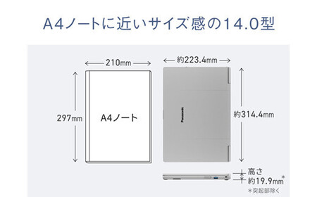 Panasonic パナソニックレッツノートFC/プレミアム/ジェットブラック 【メモリ64GB搭載モデル】 CF-FC6BSVCP