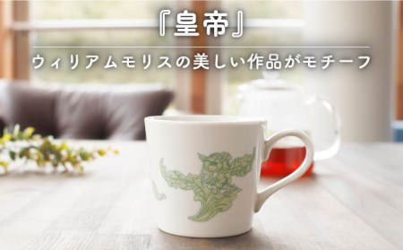 【美濃焼】温度で変化する器 温感 マグカップ（2個）ボタニカル『コンプトン』『皇帝』【丸モ高木陶器】 [TBA107]