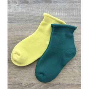 ふわもち鯛焼き靴下x2足組(グリーン、イエロー)【1657297】