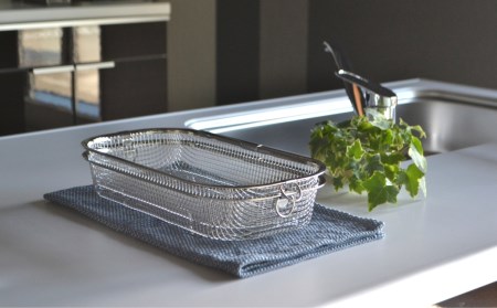 すっきり暮らす水切かご 浅型 水切り キッチン用品 キッチン整理 キッチン収納 bwsSELECTION [ビーワーススタイル]【010S286】