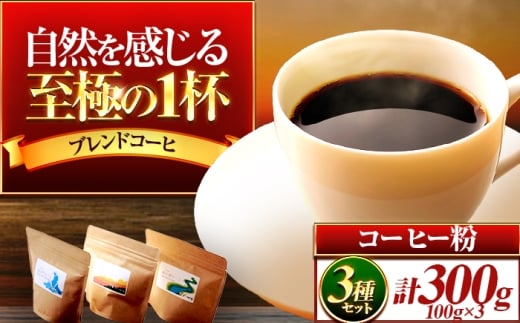 珈琲300g 小浜セット（粉） 小浜市 / topiv  [BFAI017]