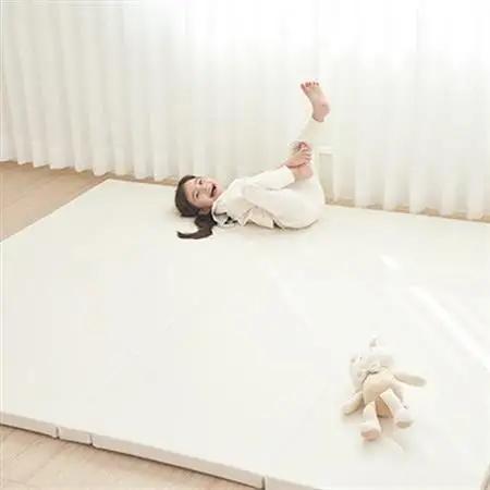 popomi 抗菌プレイマットCLEAN　アイボリー　140×200×4cm【1653069】
