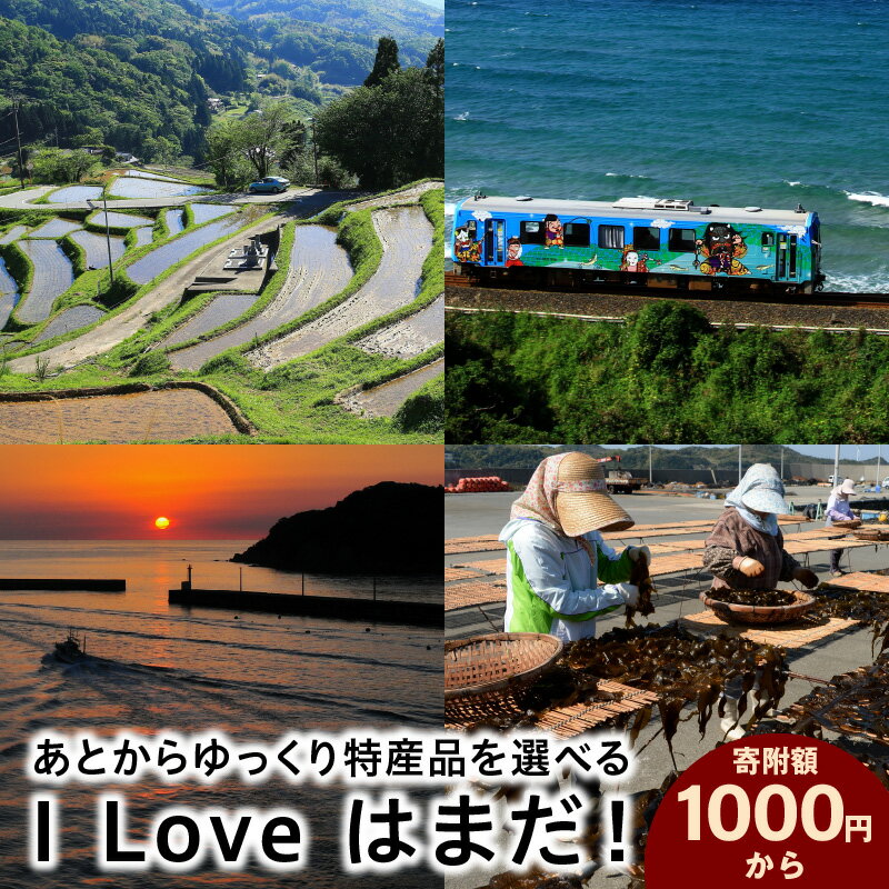 【ふるさと納税】I Love はまだ！あとからゆっくり特産品を選べる（1,000円〜500,000円プラン）【浜田市】 あとから選べる 選べる 選ぶ あとから 特産品 プラン セレクト
