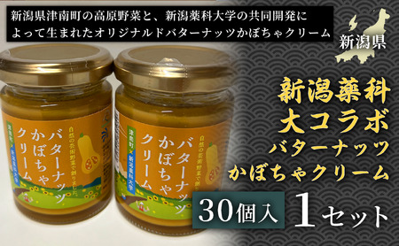 新潟薬科大コラボ バターナッツかぼちゃクリーム（30個入）| 津南町 クリーム
