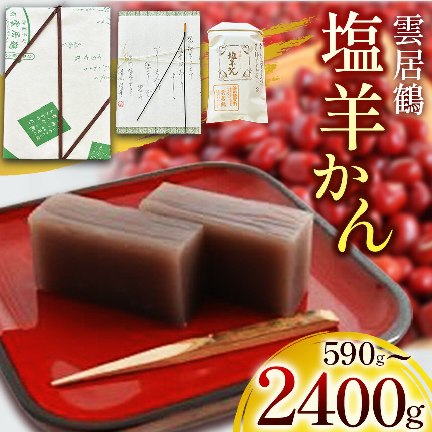 【ふるさと納税】選べる包装 ＆ 量！塩羊かん（590g～2400g）｜ 塩羊かん 塩気 和菓子 しっかり食感 人気 ギフト 銘菓 贈答用 塩尻市 長野県