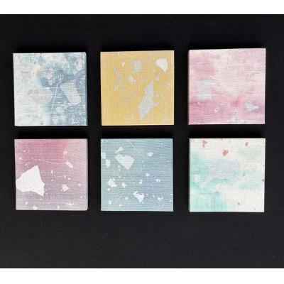 ふるさと納税 中野市 箔アートプレート三寸(裏面マグネット仕込み)　6枚選-3