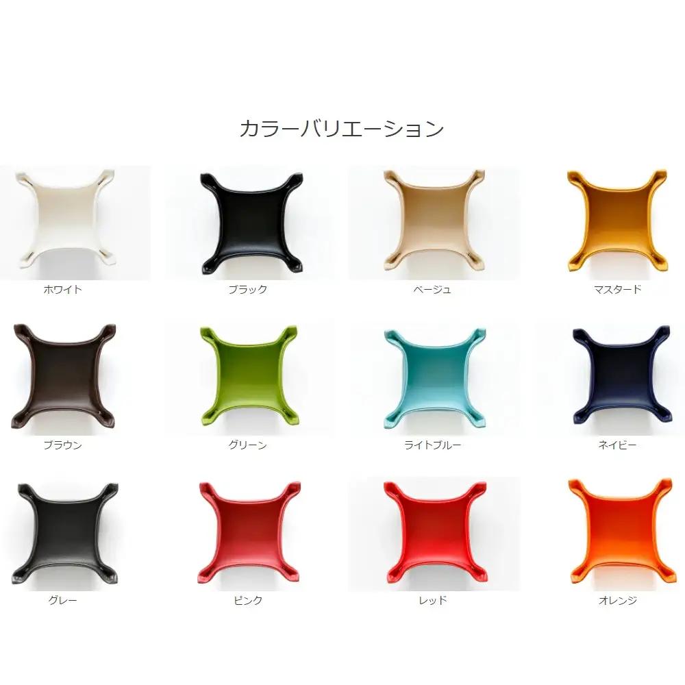 PVCレザー小物入れBOX「REMO」Sサイズ　2個セット（ブラック） ／ PVCレザー 小物入れ 小物トレー デスク収納 玄関収納 鍵置き アクセサリー収納 化粧小物収納 撥水 防汚 折りたたみ コ