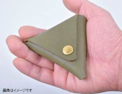 【minca】 栃木レザーの三角コインケース小 小銭入れ コンパクト 小さめ/Coin purse 01/タン(生成)　469