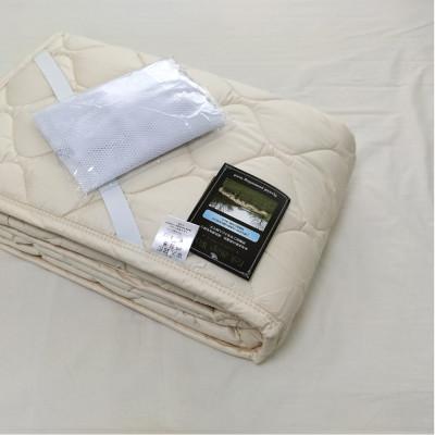 ふるさと納税 泉大津市 【クィーン】フランスウール100%羊毛わたベッドパッド(160×200cm) W100BP-Q |  | 02