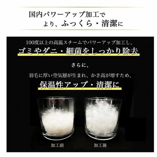 【ピンク】羽毛布団 本掛け布団 シングル ハンガリーホワイトダウン90％ アクア