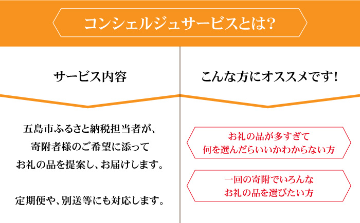 【五島市コンシェルジュ】返礼品おまかせ！寄附額50万円コース [PZX001]