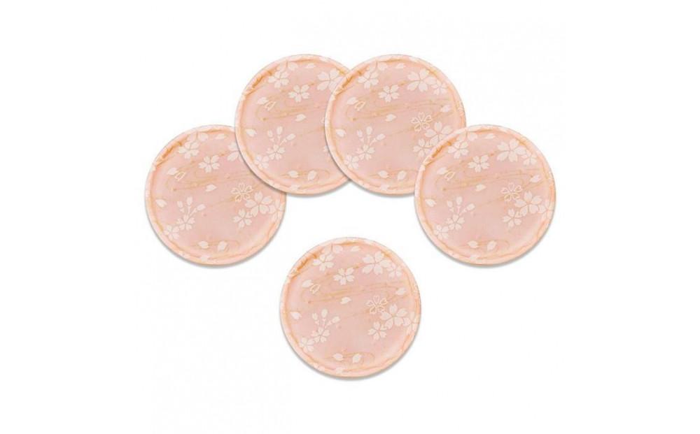 タツクラフト 友禅和紙コースター 5枚セット 桜 流水紋 【Tk337】 303446_DA90140VC02