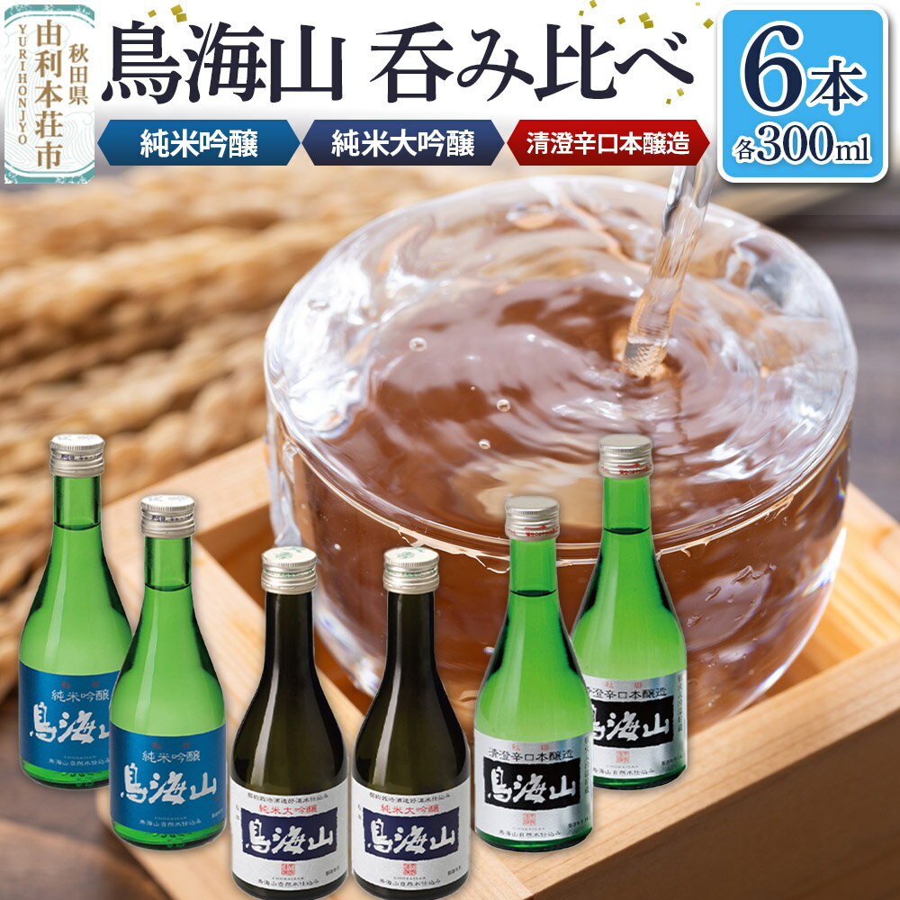 【ふるさと納税】天寿酒造 呑み比べ6本セット（純米大吟醸「鳥海山」2本、純米吟醸「鳥海山」2本、清澄辛口本醸造「鳥海山」2本 各300ml）