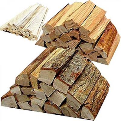 ふるさと納税 茅野市 ★ソロキャンプ用★│広葉樹の薪│針葉樹の薪│焚き付用の薪│が入る3点セット 長さ約17cm No36