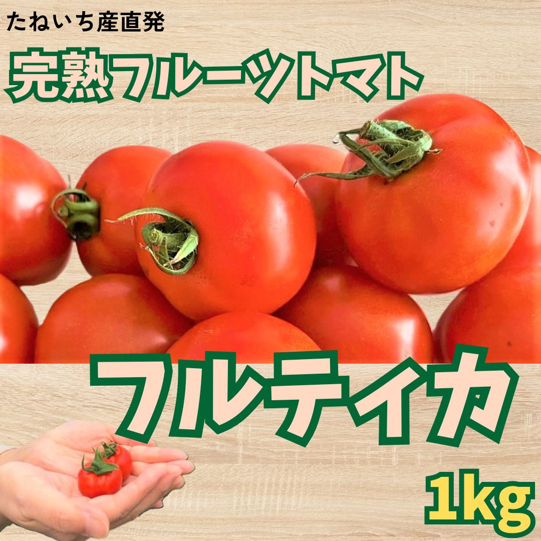 【ふるさと納税】【収穫当日発送】完熟フルーツトマト（フルティカ）1kg