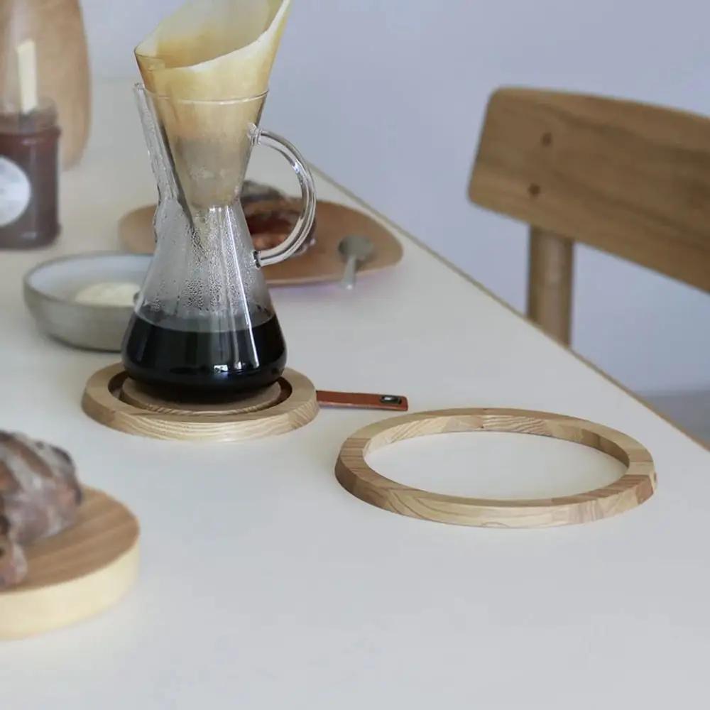 Rings pot coaster　natural/SASAKI【旭川クラフト(木製品/鍋敷き)】リングスポットコースター / ササキ工芸_03266