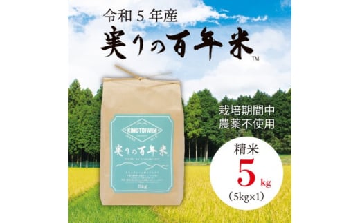 
令和5年産 実りの百年米 精米5kg(5kg×1)【1452855】
