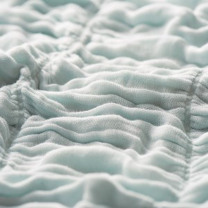 とろけるふとん くしゅくしゅガーゼケット ミントグリーン シングル (140×200cm) [3963]