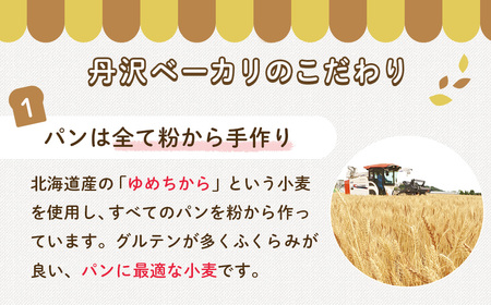 定期便 全3回 丹沢ベーカリの食パン２斤 4枚切