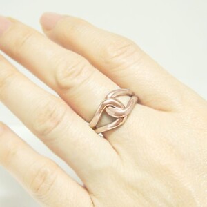 K18ピンクゴールド「総無垢仕上げ」地金チェーンリング【 33666-3】