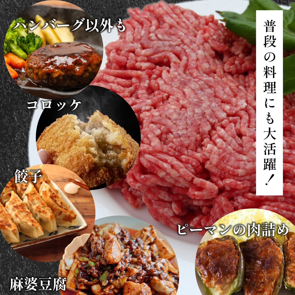 【人気レストラン特製】宮崎牛と豚肉の合い挽きミンチ 1.8kg（300g×6P）宮崎牛 黒毛和牛 牛肉 豚肉 ミンチ 合い挽き ハンバーグ 小分け 内閣総理大臣賞