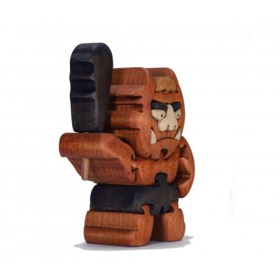 ふるさと納税 河内長野市 赤鬼さん　知育玩具 木製パズル |  | 03