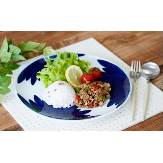 伯父山 菊の馨 26cm丸プレート 有田焼 皿 食器 A24-33