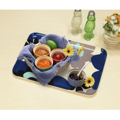 ふるさと納税 和歌山市 SRトレー M 33cm フフラ ブルー 2枚セット 電子レンジと食洗機対応のトレー |  | 01