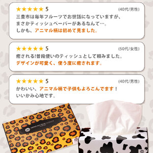 【ふるさと納税】 ティッシュ ティッシュペーパー「 大容量 ANIMAL BOXティッシュ 12パック（ケース60個入り） 定期便 全6回(毎月)」[ 動物柄 アニマル柄 常備品 生活用品 まとめ買い