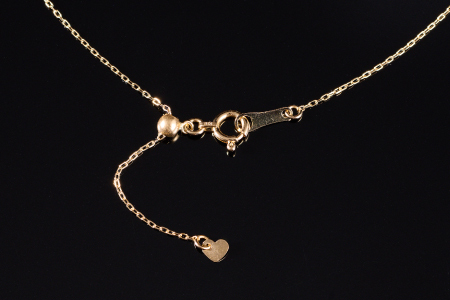 クールなアコヤ真珠Y字スライドチェーンネックレス60cmYG：C557-001