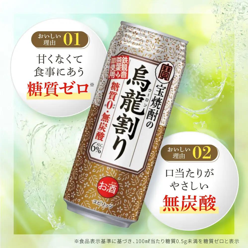 【タカラ】宝焼酎の烏龍割り(480ml×24本) ｜京都 チューハイ 酎ハイ サワー 人気セット 酎ハイ