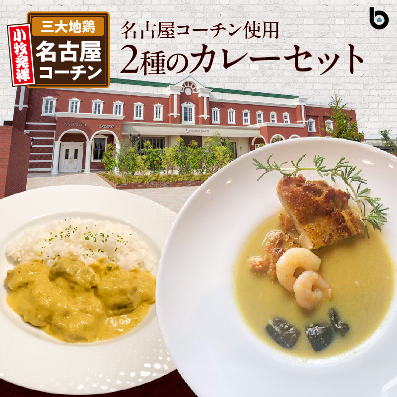 名古屋コーチン2種のカレーセット（各2食）[057M06]