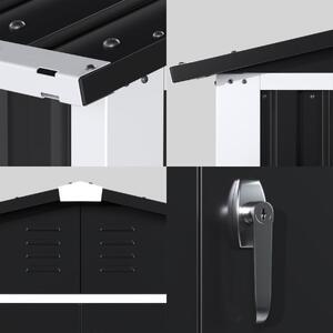 No.334 グレスメタルシェッド（ダブルドア）ハイキューブ　10×8フィート　※物置 ／ 物置 倉庫  簡単組立 ヨーロッパ 人気 おしゃれ自転車 バイク 千葉県