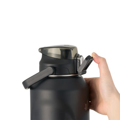 TW 真空断熱 ラージアイスドリンクボトル BK 1800ml 大容量のボトル! 81286261【1745427】