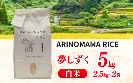 白米 夢しずく  5kg(2.5kg×2) NCK003 白米