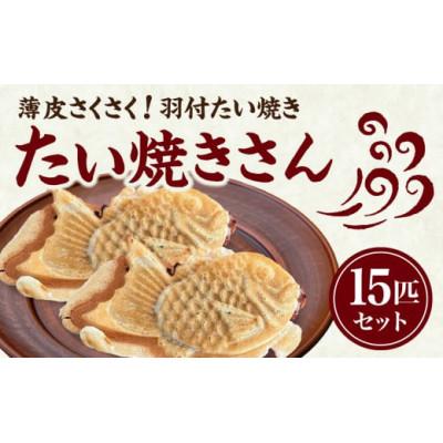 ふるさと納税 木津川市 薄皮さくさく羽付たい焼き たい焼きさん 15匹セット