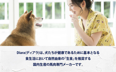 【全12回定期便】【犬猫用・ペット用】馬肉パーフェクトプラス　800g×3袋(80g×30本)　ペットフード　馬肉ペットフード　【ディアラ】[AKGU013]