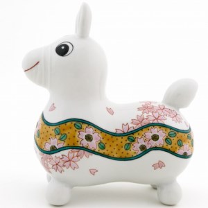 【RODY×九谷焼】九谷焼置物ロディ「吉田屋桜文」 ロディ 陶器 陶磁器 九谷焼