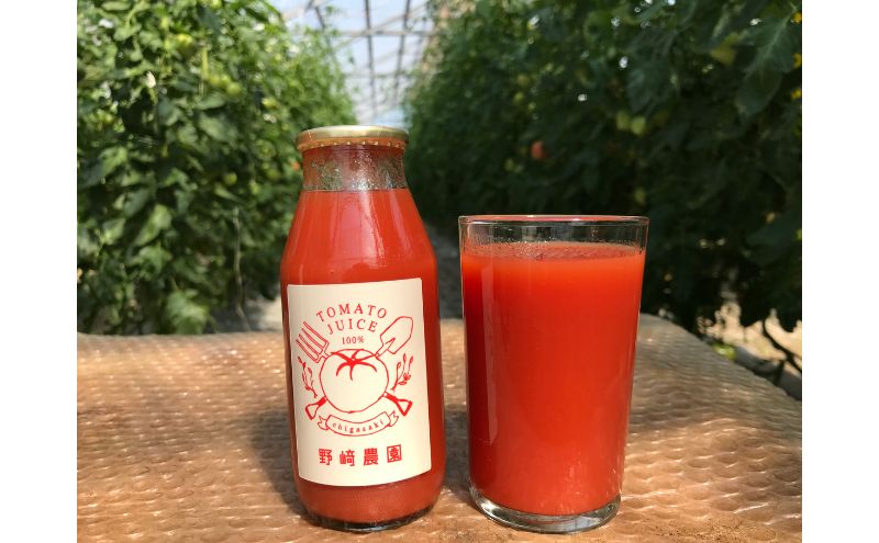 湘南・茅ヶ崎の太陽と潮風で育ったトマトの味わいが楽しめる　野崎農園　プレミアムトマトジュース 180ml×6本 果汁飲料 野菜飲料 